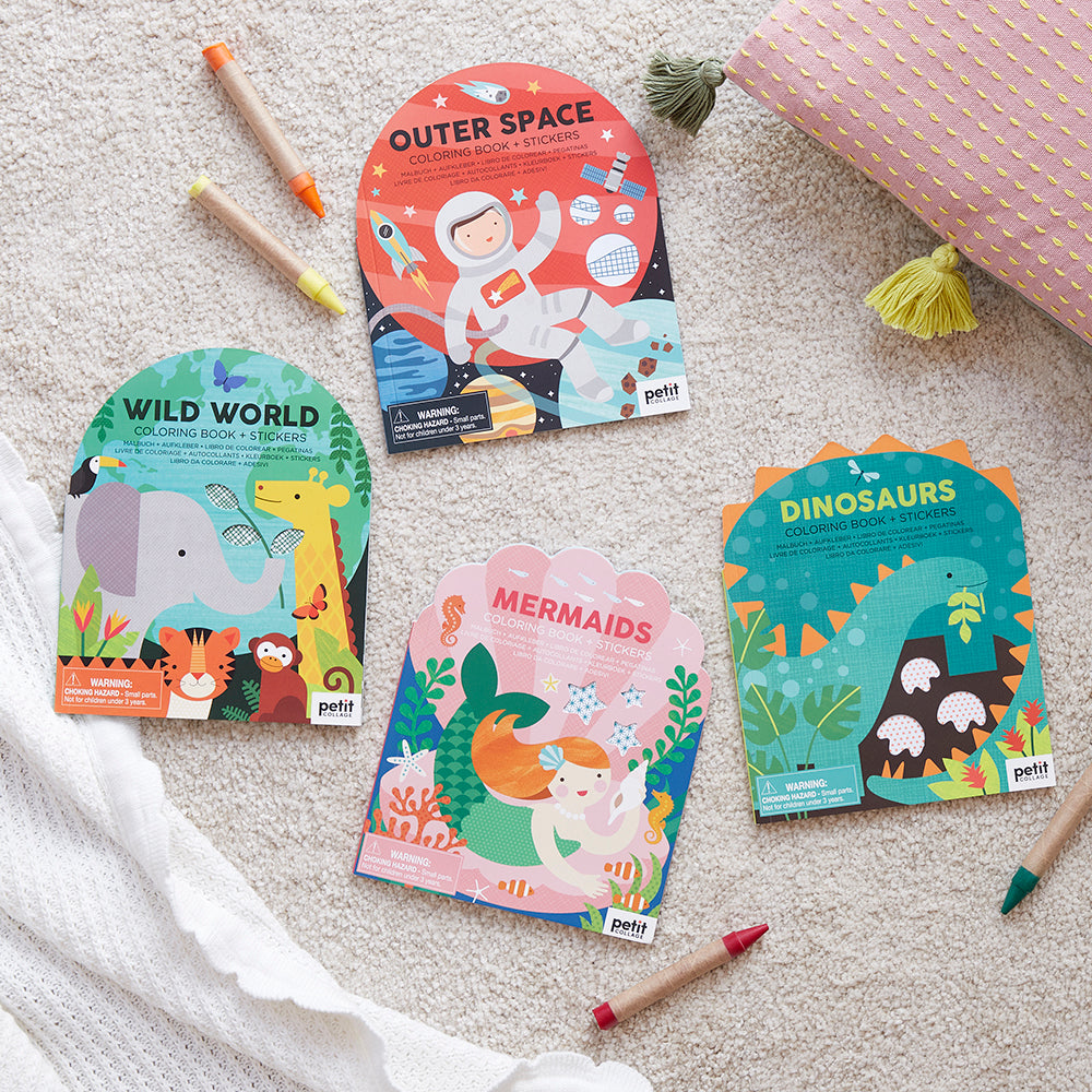 Ritbok med Stickers Dinosaurie