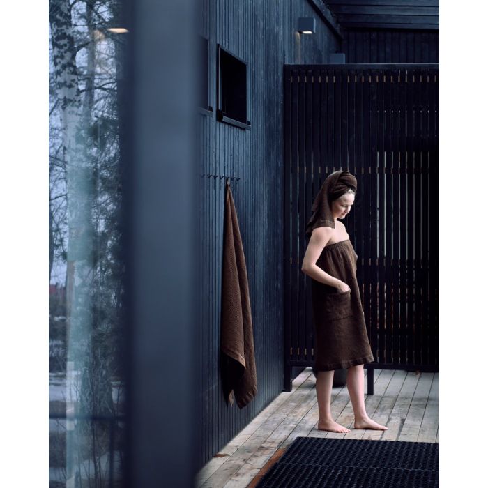 Omlotthandduk Kenno 85x145 cm brun