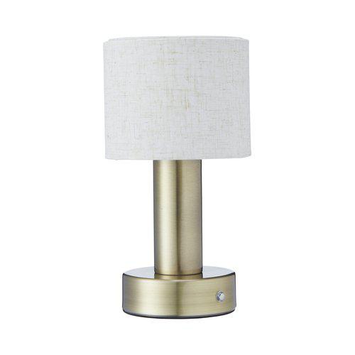 Tiara bordslampa Laddbar antikmässing