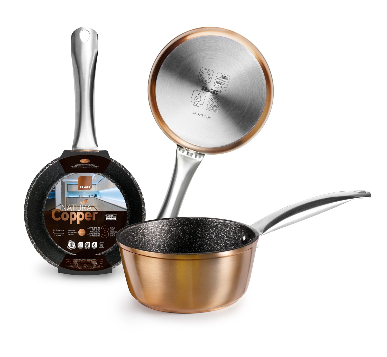 IBILI - Natura Koppar 16 Cm Hink