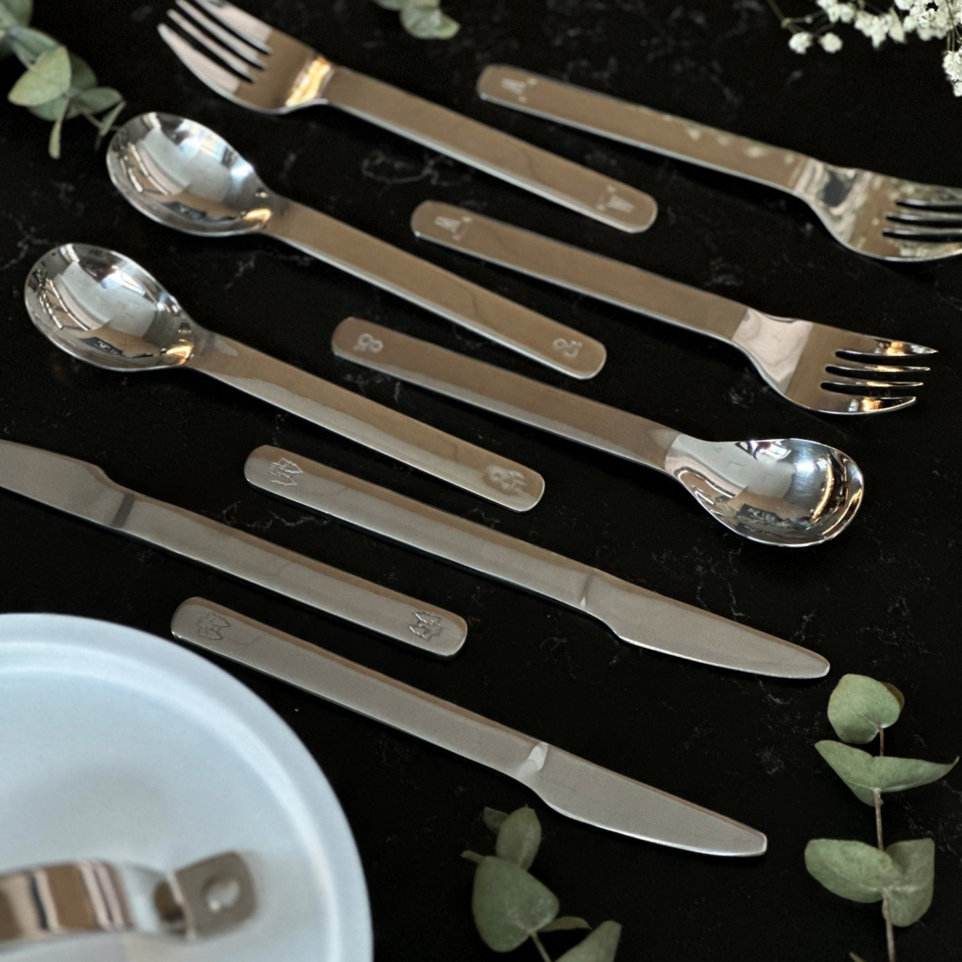 Vargen & thor LUPO - Barnbestick, 9 delar, Polerat silver
