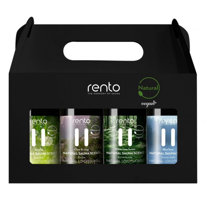 Rento Presentförpackning med naturlig ångdoft 4 x 100 ml
