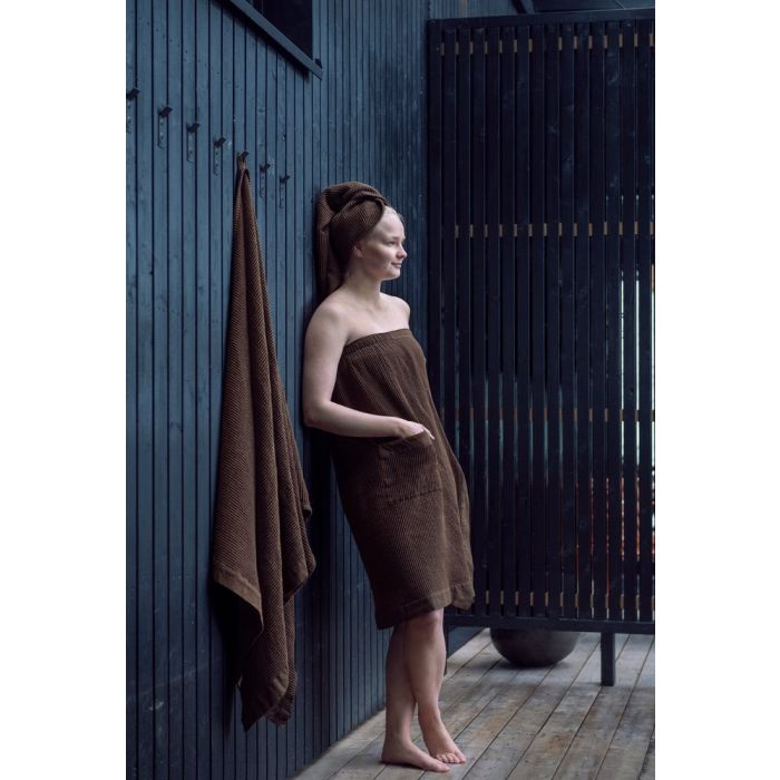 Omlotthandduk Kenno 85x145 cm brun