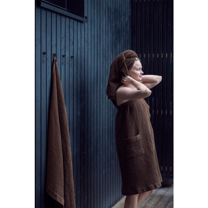 Omlotthandduk Kenno 85x145 cm brun