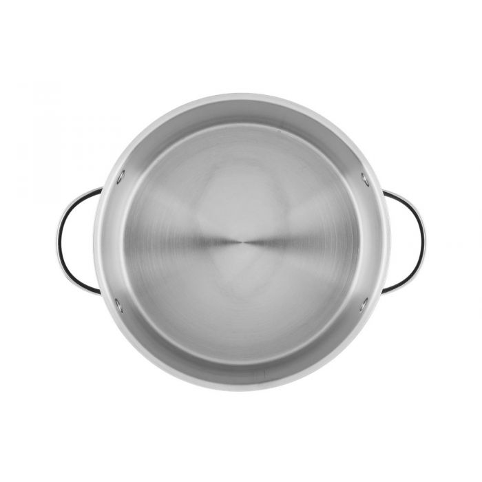 Kastrull svart med glaslock 5,3 L 24 cm