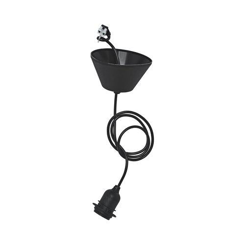 Saigon Taklampa Svart 38cm