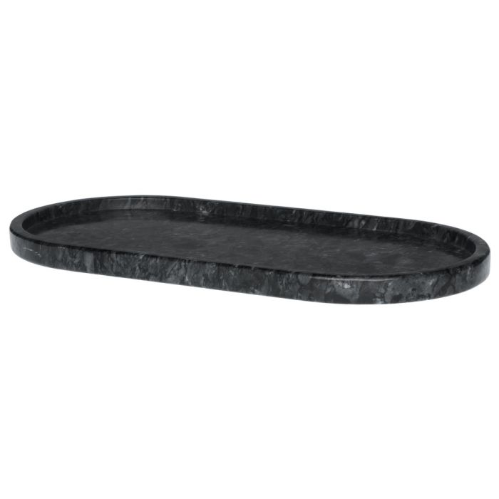 Bricka i marmor svart 30x15 cm