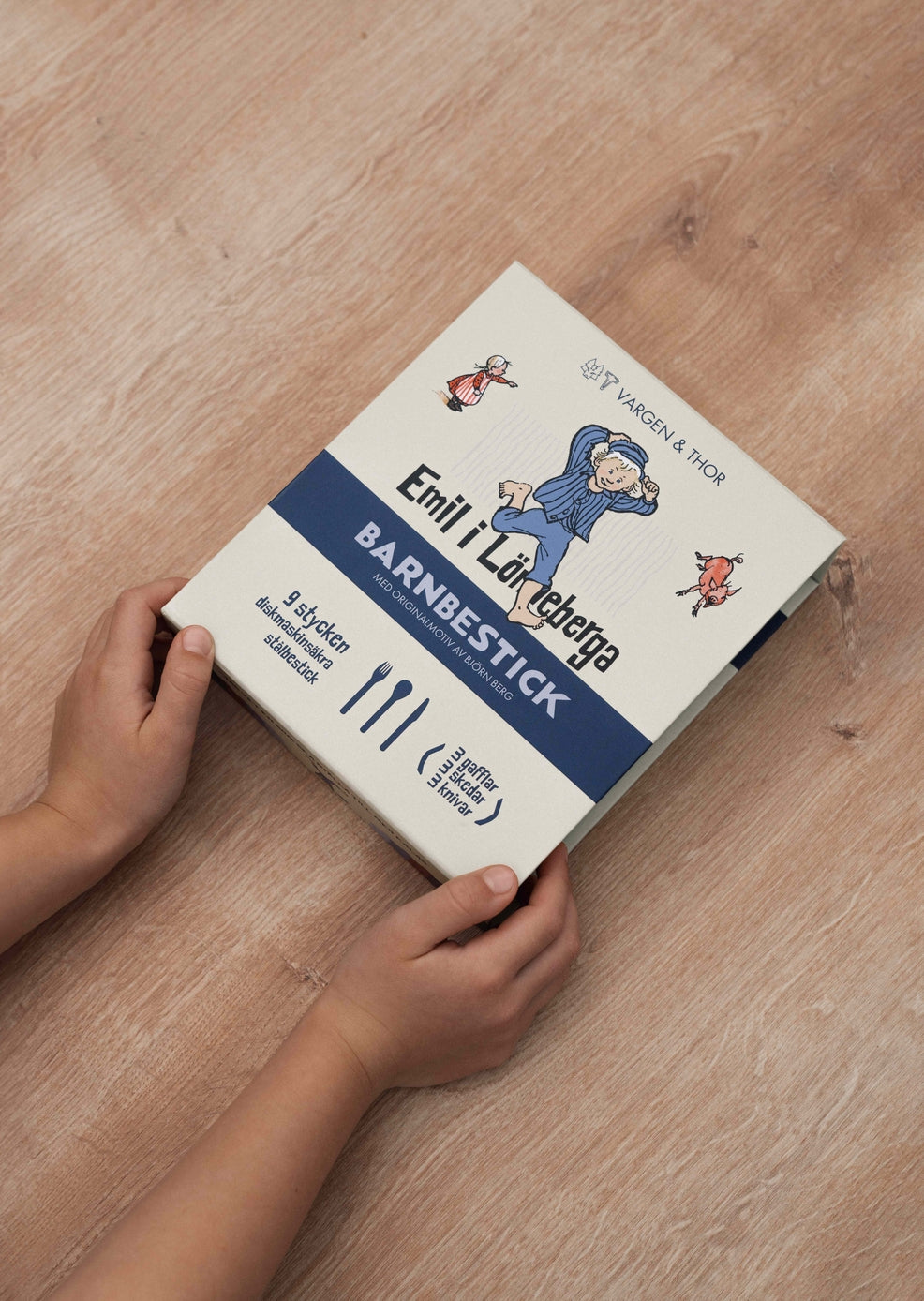 Vargen & thor EMIL Barnbestick (9 delar) – LUPO-serien