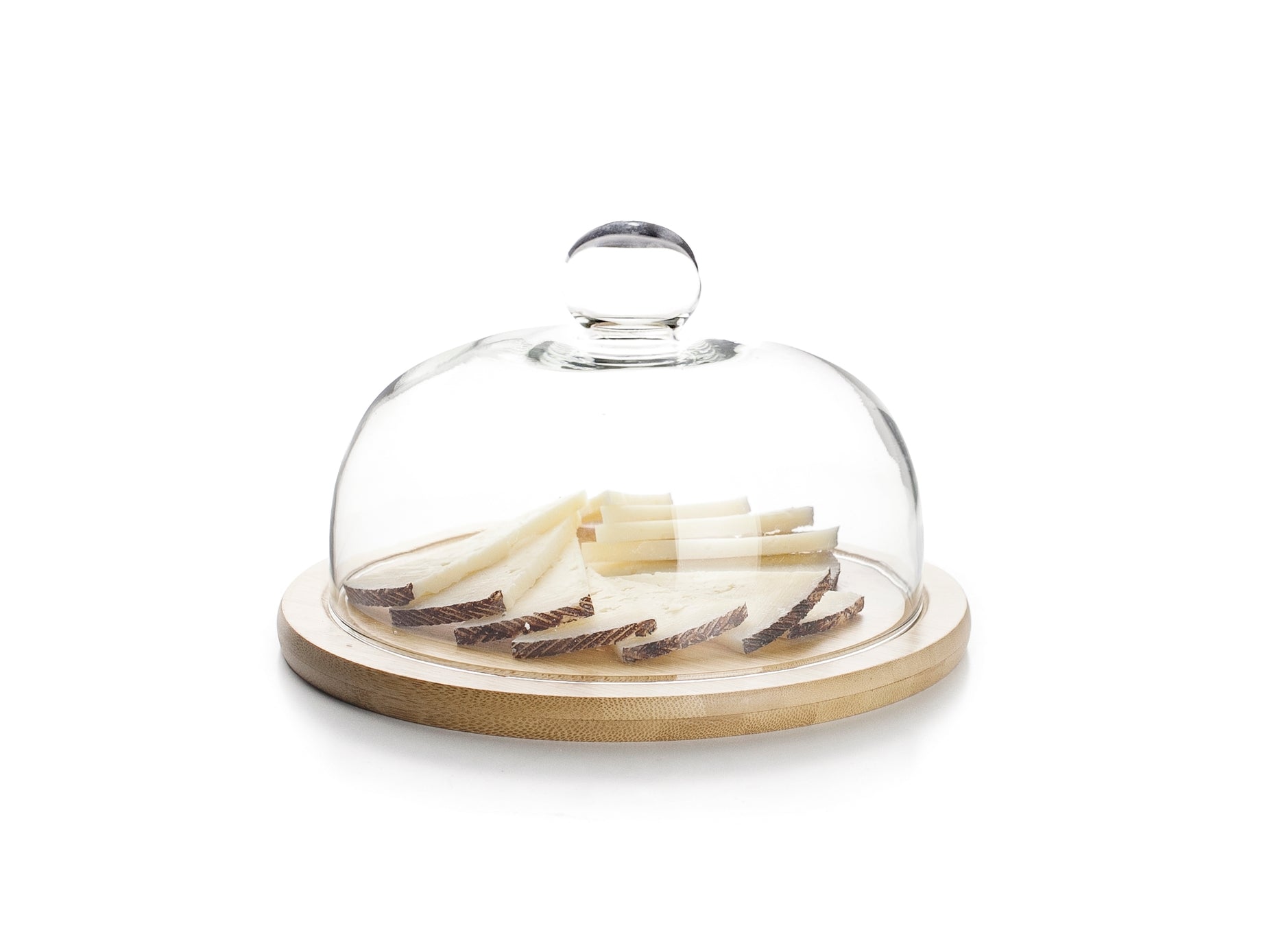 IBILI - Glasskiva med träsockel 20 cm