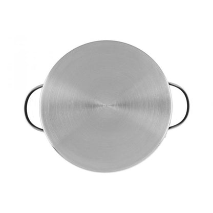 Kastrull svart med glaslock 5,3 L 24 cm