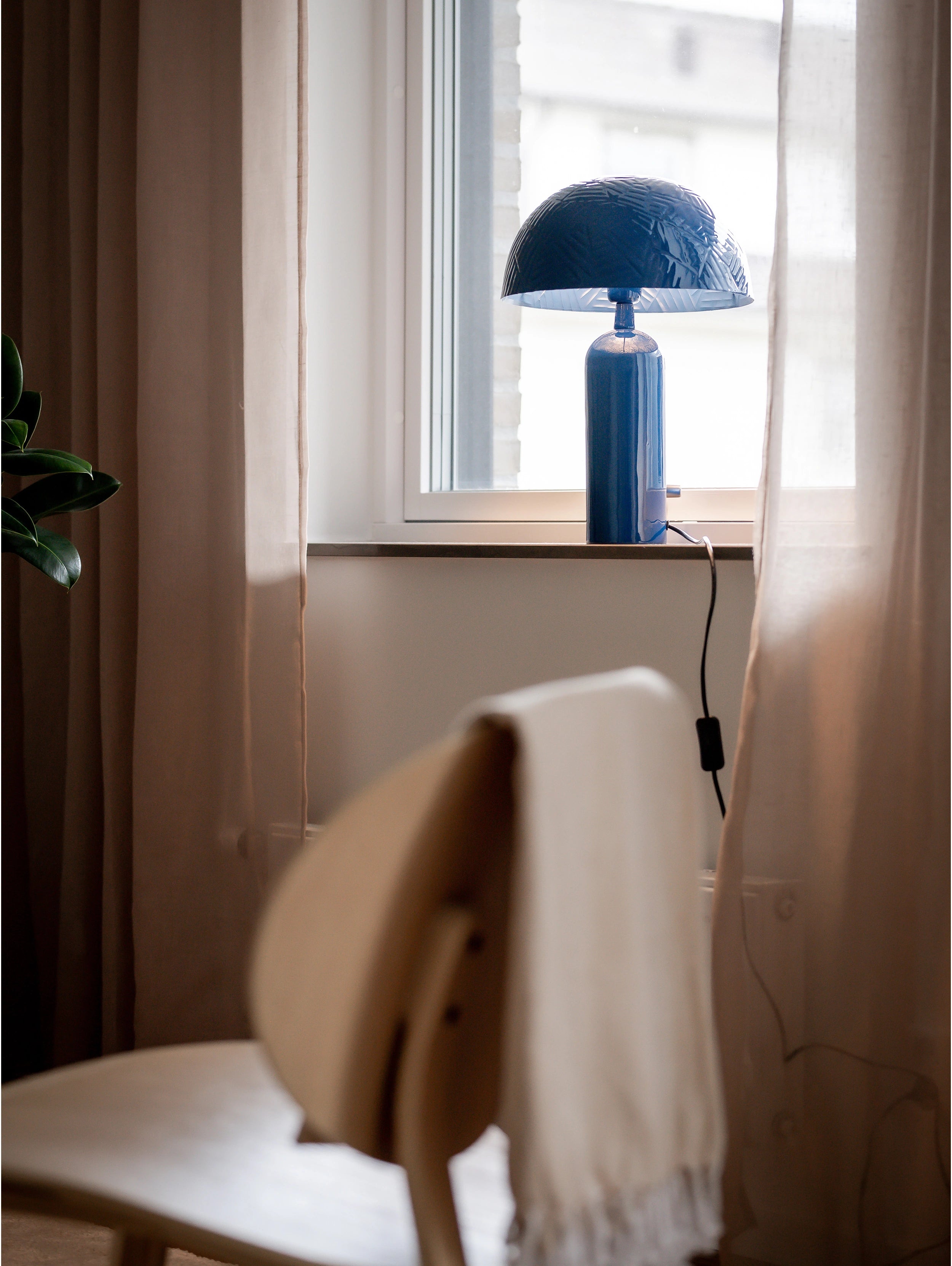 Pr home Carter bordslampa Blå