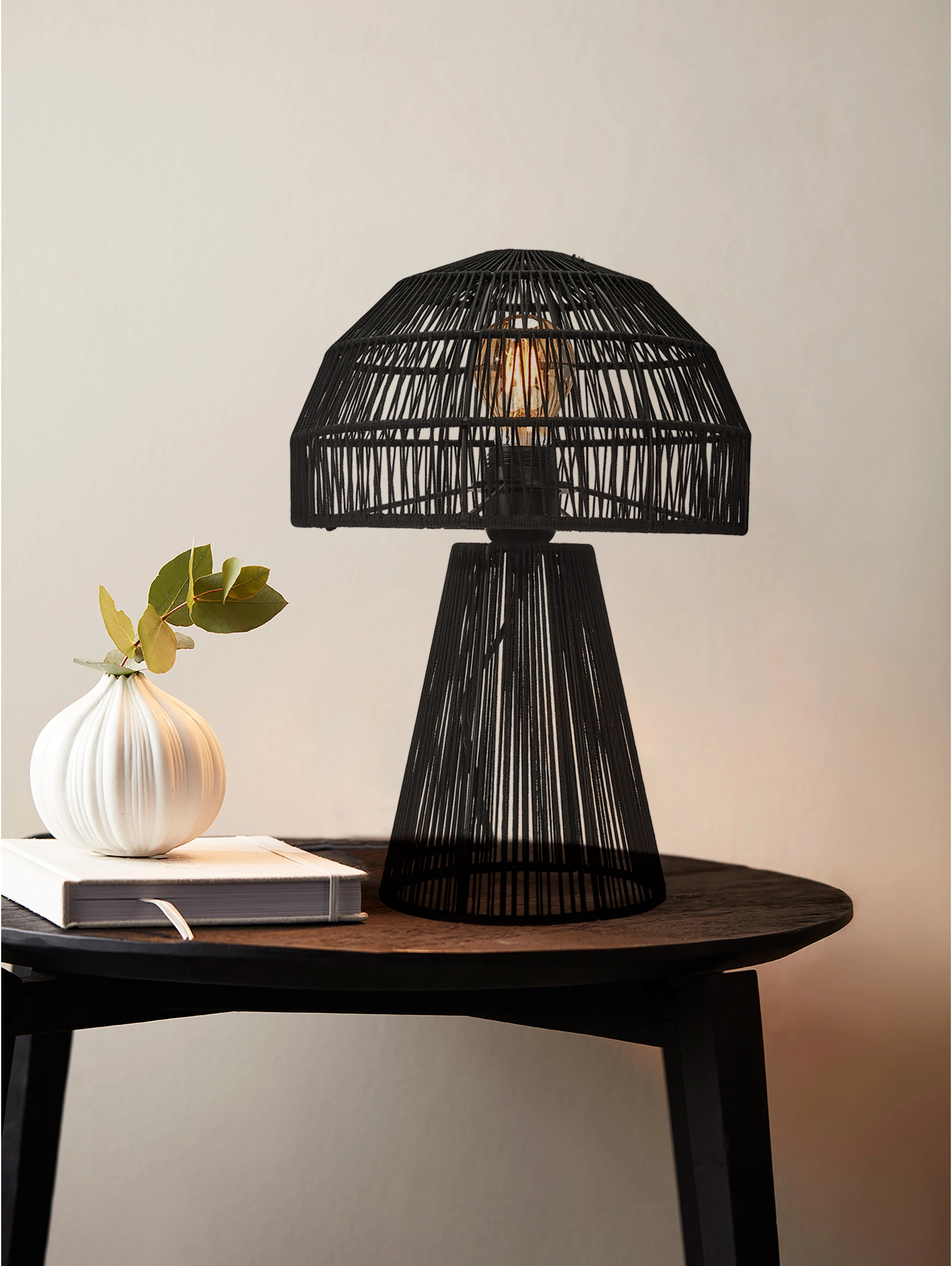 Pr home Porcini Bordslampa Svart 37cm