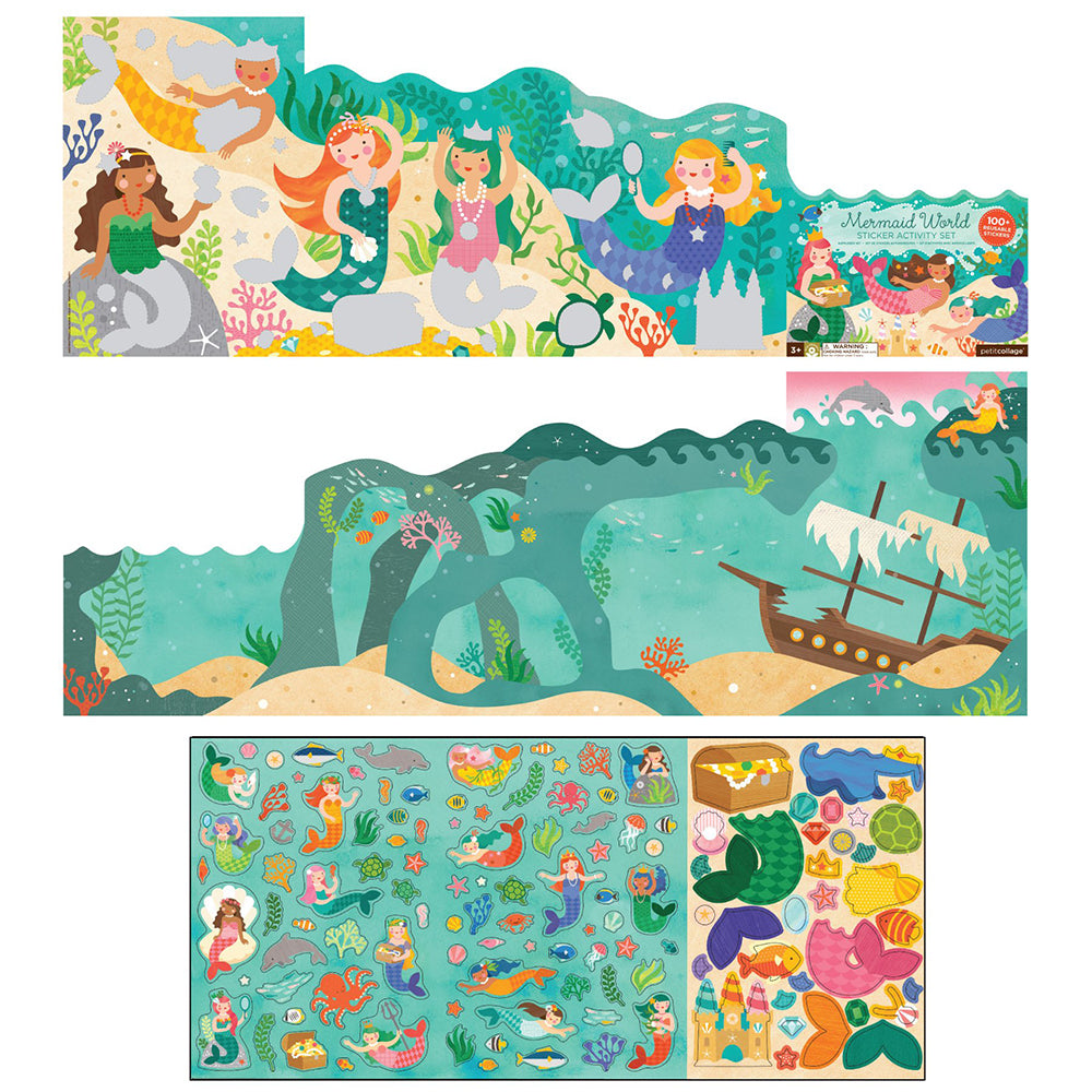 Stickerset Sjöjungfru