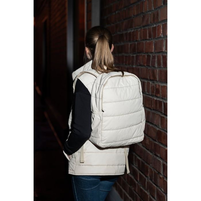 Ryggsäck acces beige med reflexer