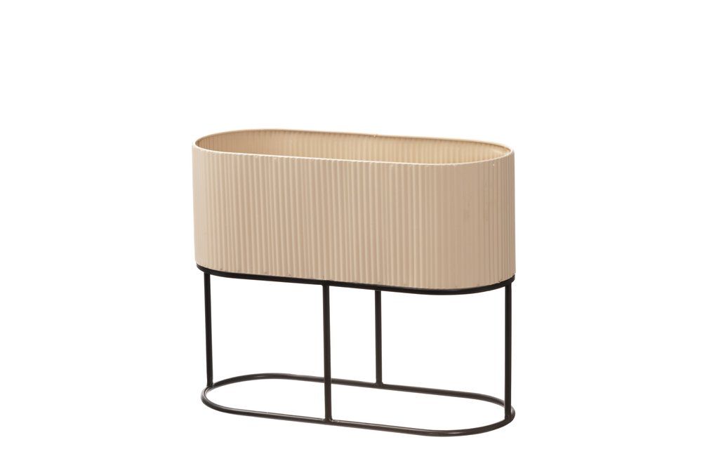 Blomsterställ Eden oval beige