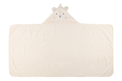 4 living collection Handduk med huva Teddybjörn