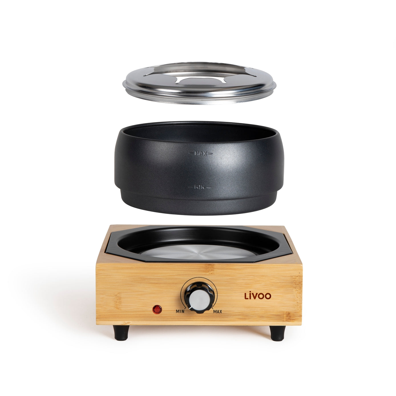 Livoo Bambu elektrisk fondue set