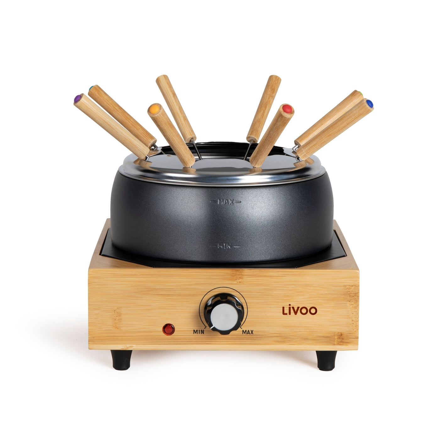 Livoo Bambu elektrisk fondue set