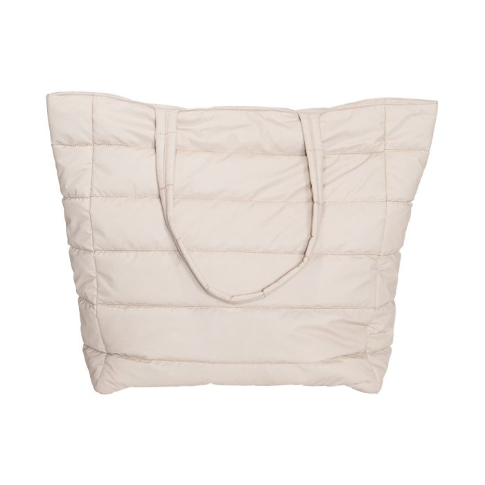 tygväskan beige med reflexer