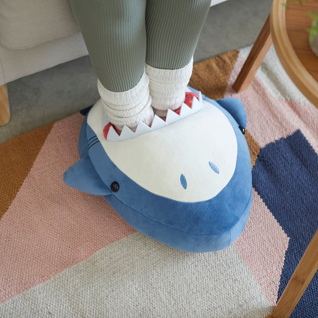 Fotvärmare Hajen Sharky, blå/ vit