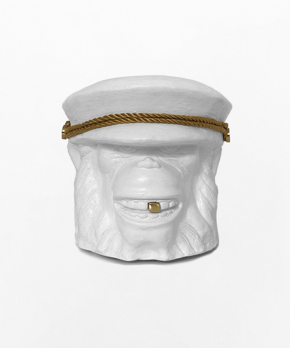 Apkruka 23 cm hög – vit